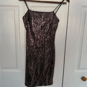 Windsor Black Sequin Mini Dress
